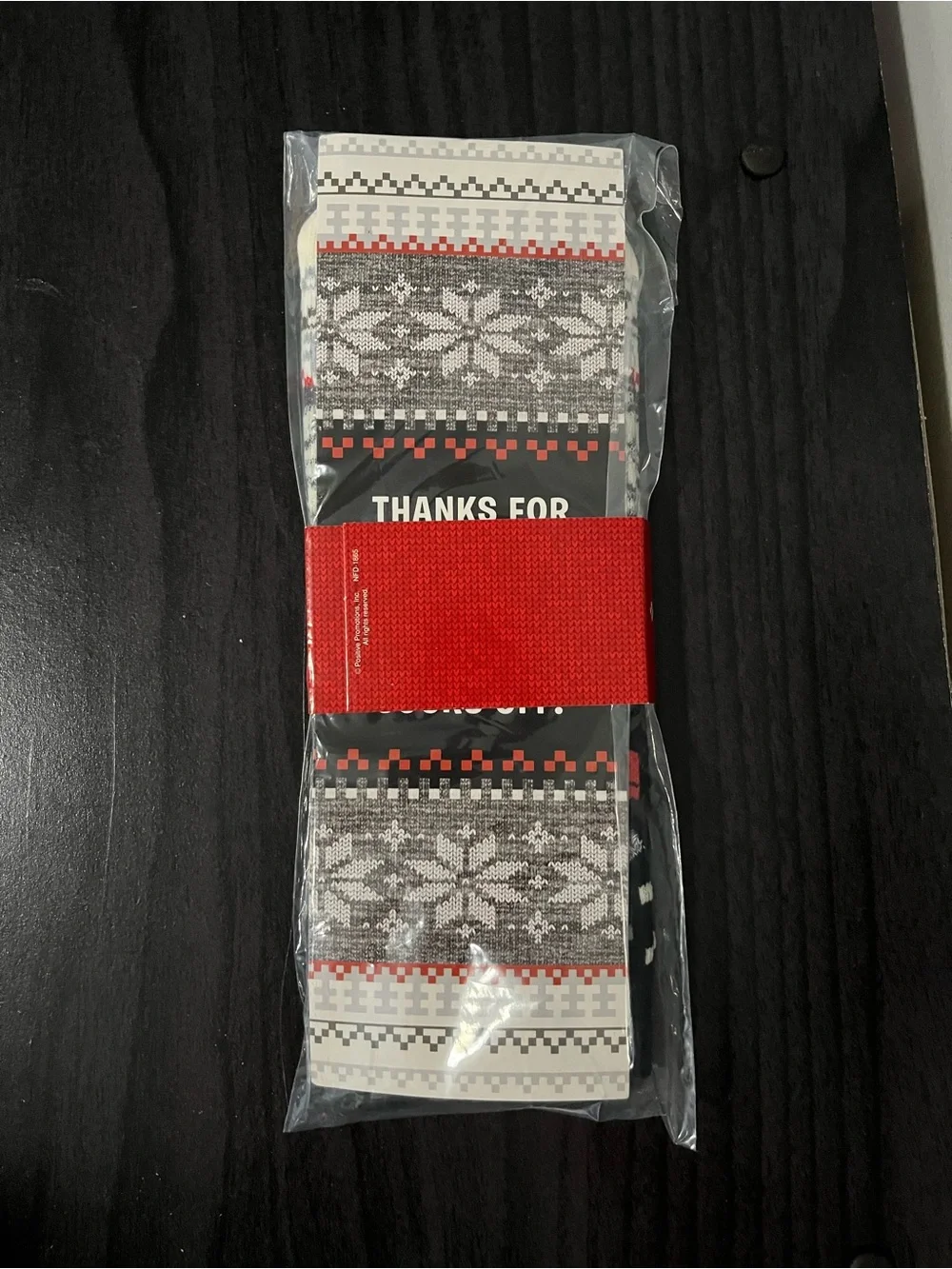 Warm Holiday Wishes Pack - Festive Gray, White, Red Winter Socks